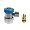 thumbnail image 4 of 4 Pcs Adaptateur de Coupleur Rapide pour Voiture Auto Freon R134A, Réfrigérant de Climatisation, Jauge de Collecteur A/C Réglable, 4 of 7