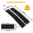 thumbnail image 3 of Portable Wheelchair Ramp 7FT, Non-Slip Aluminum Folding Handicap Ramp, Door Threshold Wheelchair Ramps Aluminum Ramp with Non-Skid Surface & Reflective Strips, 3 of 8