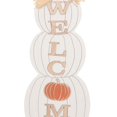 thumbnail image 3 of White Welcome Pumpkin Wall Sign, 3 of 5
