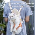 thumbnail image 4 of Pet Cat Carrier Backpack, Adjustable Pet Front Back Cat Dog Carrier Backpack With Legs Out, Portable Double Shoulder Pets Bag For Traveling Hiking Camping, 4 of 6