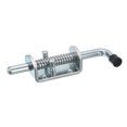 thumbnail image 1 of Unique Bargains Barrel Bolt Latch, 1 Pack 12x155mm - Carbon Steel Galvanized Spring Loaded Gate Latch Pin for Door (Silver), 1 of 5