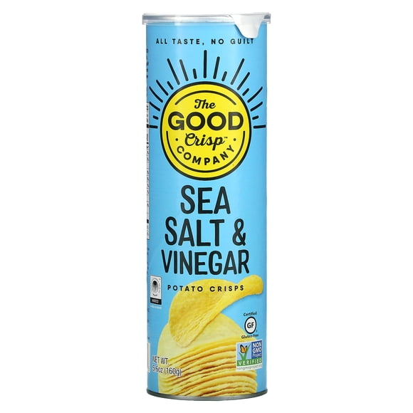 The Good Crisp Company Crisps Sea Salt & Vinegar, Case of 8 X 5.6 Oz