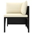 thumbnail image 2 of vidaXL 12 Piece Garden Lounge Set with Cushions Poly Rattan Black, 2 of 5