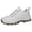 White, variant on XIMIN Men Women's Hiking Boots Lightweight Breathable Non-Slip Waterproof Casual Low-Top Sneakers for Trailing Trekking Outdoor Leather Walking Shoes (9, Beige)