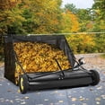 thumbnail image 3 of QinaQin 44 Inch Tow Behind Lawn Sweeper, Heavy Duty, Black, 3 of 7