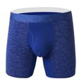 thumbnail image 1 of zbxnLI Men's Boxer Briefs Stretch Long Leg Compression Underwear Breathable Comfort Soft Underpants with Fly, 1 of 4