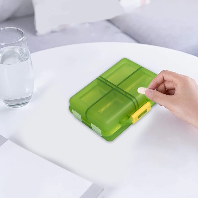 Travel Vitamin Organizer 8 Compartments Portable Vitamin Organizer Small And Unique Shape Easy To Carry Large Space Capacity Suitable For Outdoor Travel
