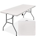 thumbnail image 1 of Folding Table 6' Portable Plastic Indoor Outdoor Picnic Party Camp Tables, 1 of 3
