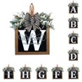 thumbnail image 1 of Décorations de Porte d'Entrée Signe de Couronne d'Alphabet Décoration Suspendue Extérieure 11.8"*11.8", 1 of 3