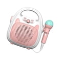 thumbnail image 1 of Machine de Karaoké pour Enfants Jouet Chantant Microphone Jouet Intérieur Filles Extérieur Portable Rose, 1 of 9