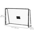 thumbnail image 3 of Soozier 6ft x 4ft Soccer Goal Net with Metal Frame, Easy Assembly, Black, 3 of 10