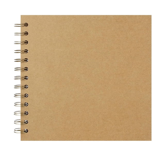 Scrapbook 7X7 Inch Diy Scrapbook Album Hardcover Kraft Paper Scrap Book Photo Albums 20 Sheets Memory Book for Family Wedding Writing Notebook Journal Notebook,Spiral Notebook,Hardcover Notebook,Line