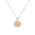 thumbnail image 1 of Pendentif Rond en Forme de Pièce Collier Pendentif Disque Alphabet pour Filles Chaîne de Cou Cadeau pour Femmes Bijoux Féminins, 1 of 7