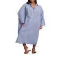 thumbnail image 1 of Robe Chemise pour Femmes à Manches Longues et Col Rabattu à Rayures, 1 of 9
