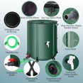 thumbnail image 4 of Collapsible Rain Barrel 53 Gallon Rainwater Collection Storage Tank with Garden Hose, 4 of 8