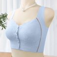 thumbnail image 2 of Timegard Front Closure Bras for Women Flower Lace Wireless Full Coverage Back Smoothing Comfortable Bra, 2 of 4