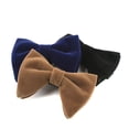 thumbnail image 3 of ZheElen Wide Application Fashion Velvet Big Bowtie Suitable For All Formal Occasions Blackish green, 3 of 6