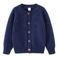 thumbnail image 3 of Cameland Cardigan en Tricot à Col Rond pour Enfants, Veste Boutonnée en Coton pour Enfants, 3 of 3
