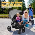 thumbnail image 2 of Costway High Landscape Baby Stroller Pushchair with Expandable & Footmuff Canopy 20 lbs 0-3 Years, 2 of 10