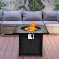 thumbnail image 3 of Costway Table de Foyer au Propane de 32 Pouces, Plateau Carré avec Roches de Lave, Housse 50 000 BTU, 3 of 10