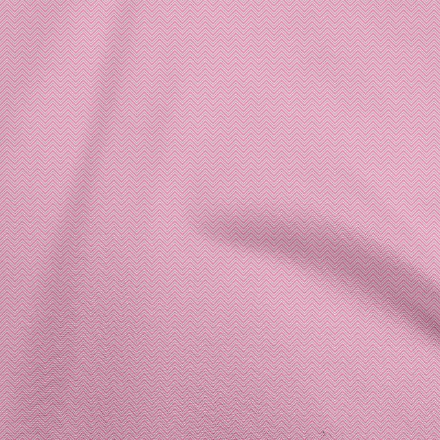 oneOone Georgette Viscose Pink Fabric Chevron Sewing Craft Projects Fabric Prints By Yard 42 Inch Wide