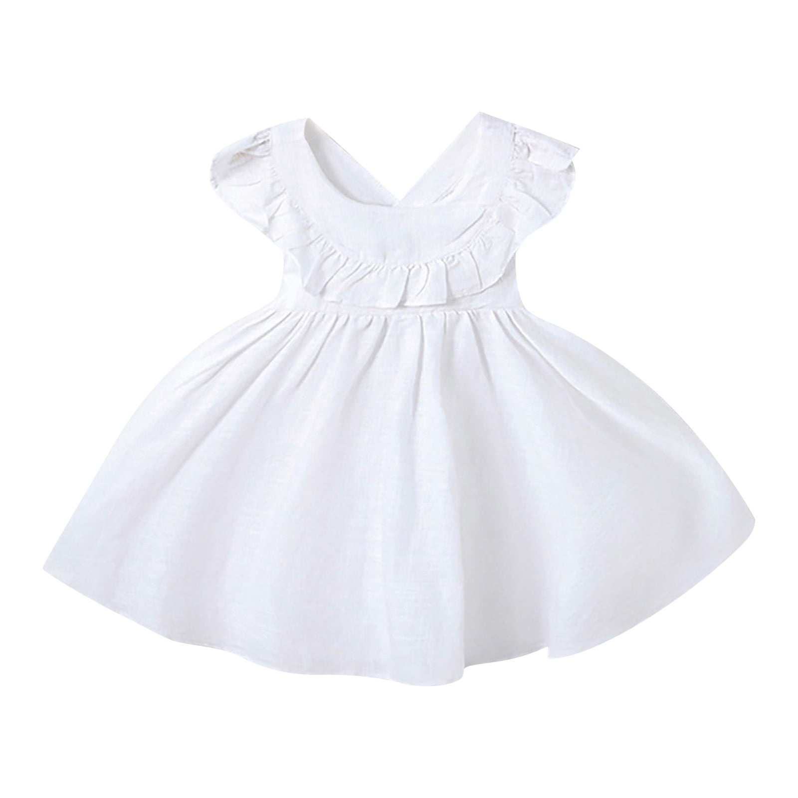 Toddler Girls Spring Summer Casual Dress A-Class Outfit with Sandals Size 0-3 Years