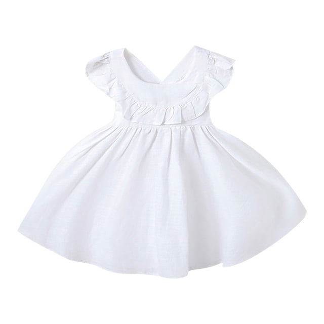 Toddler Girls Spring Summer Casual Dress A-Class Outfit with Sandals Size 0-3 Years