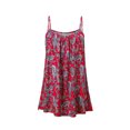 thumbnail image 1 of Fridja Womens Casual V-Cou Sans Manches Bandage Impression Veste en Vrac Robe Sling, 1 of 4