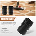 thumbnail image 4 of Raindrops 5Pcs Black Universal Vacuum Hose Adapter for Multiple Vacuum Cleaner Attachments, 4 of 6