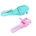 thumbnail image 2 of 2 Pcs Portable Plastic Eyelash Curler Mini Professional Eyelashes Curling Refill Rubber Pad Clip For Prosessional Lashes Curler Tool, Pink+Green, 2 of 8