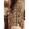 thumbnail image 3 of ORUYROP Blouses Décontractées Boho à Imprimé Floral Col en V Manches Longues Amples pour Femmes, 3 of 7