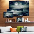 thumbnail image 3 of Designart - Boat Drifting Away After Storm - Seashore Canvas Art Print, 3 of 4