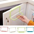 thumbnail image 4 of Mosiee Multifunction Plastic Hanging Holder Towel Rag Rack Punch-Free Cabinet Door Back Kitchen Home Storage Organizer Bar Hanger, 4 of 4