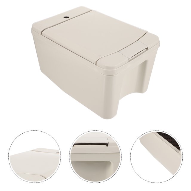 UPOUART Seau à Roulettes Seau Gallon Plastique Beige 31.5X21.5Cm 6.5L pour Mobile avec Roues Lot de 1