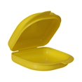thumbnail image 1 of tredstone 2 Pieces Denture Storage Box Replacement Odorless Protective Dustproof Tear-resistant Organizing Draining Case Accessories Yellow, 1 of 9