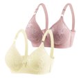 thumbnail image 1 of Timegard 2 Pc Bras Summer for Women Adjustable Strap Lace Full Coverage Wirefree Comfortable Everyday Bra, 1 of 3