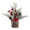 thumbnail image 3 of simhoa Tabletop Christmas Tree Art Crafts Christmas Gift for Living Room Shelf Home Apples, 3 of 8