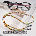 thumbnail image 3 of Decodeary Multicolor Glasses Shell Bead Eyeglass Chain Cute Reading Glasses Chains Eyeglasses Cord Portable Decorative Rope Men 1Set, 3 of 6