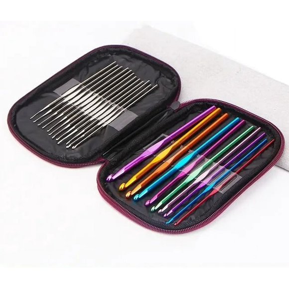 DIY Knitting Tool Set Hooked Crochet Storage Bag Tool Set DIY Woven Bag Sweater Yarn Anti Slip Crochet