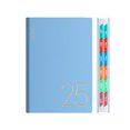 thumbnail image 1 of XYAIYT 2025 Weekly Monthly Planner Notebook Hardcover 5.7 x 8.46 Inches 80gsm Thick Paper Daily Organizer with Monthly Tabs Elastic Closure Ribbon Markers Inner Pocket for Office School, 1 of 8