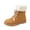 Brown, variant on Lovzfmll Snow Boots for Women, Fur Lined Warm Winter Ankle Booties, Flat Heel Lace Up Casual Comfy Outdoor Hiking Walking Shoes, 9, Black