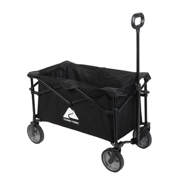 Ozark Trail Multi-Purpose Big Bucket Cart, Black Wagon, Versatile and Durable