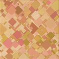 thumbnail image 1 of Ahgly Company Tapis d'Intérieur Lavable en Machine Carré Jaune Orange Transitionnel, 6 Pieds Carré, 1 of 7