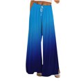 thumbnail image 3 of Sentmoon Women Sweatpants Plus Size Drawstring High Waist Womens Pants Casual with Pockets Loose Wide Leg Gradient Color Breathable Travel Pants Women Fall Active for Sports Practice L, 3 of 7