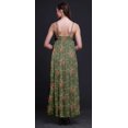 thumbnail image 4 of Bimba Robe Longue Maxi Imprimée en Rayonne à Bretelles Spaghetti Ajustables pour Femmes Boho - Très Petit, 4 of 5