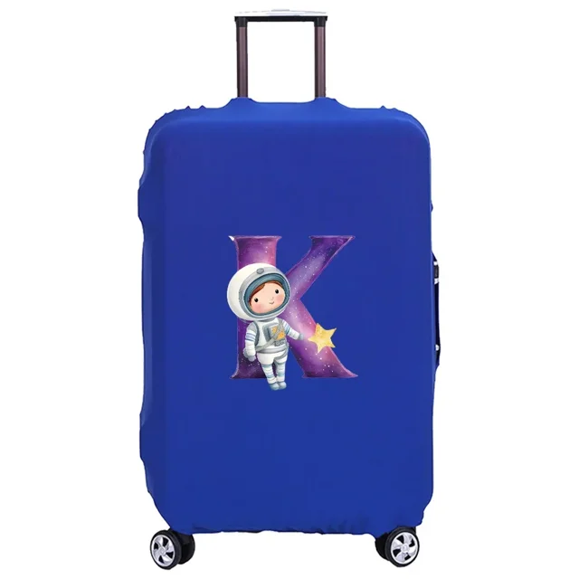 Luggage Cover Washable Case Cover Protective Case Scratch Proof Case Cover Suitable for Astronaut Print Pattern Fits 18-32 Inch 8astronaut letter K S