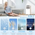 thumbnail image 4 of HOMCOM Climatiseur Portatif avec 4 Modes et Couverture de 215 à 344 Pi2, 4 of 10