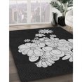thumbnail image 3 of Ahgly Company Tapis d'Intérieur Lavable à la Machine, Carré, Transitionnel, Noir Nuit, Tapis de Zone, 3 Pieds Carré, 3 of 7
