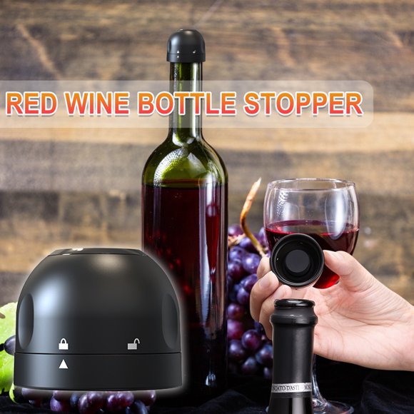 Wine Bottle Stopper Plug With Vacuum Seal Winery Sealer Top Airless Save Fresh