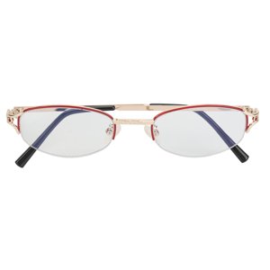 Verres de lecture multifocus, résine métal haute définition Verres à lecture multi focus Abatement visuel pour chaque jour +200 Cadre en or rougeâtre